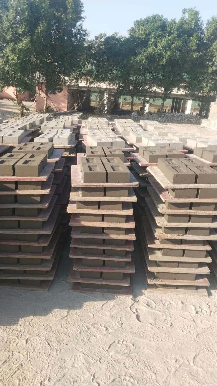 Pallets of RCC chamber covers stacked and ready for dispatch at Gurukrupa Enterprises